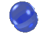 Blue Glass Tumbling Split Sphere
