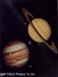 Saturn and Jupiter